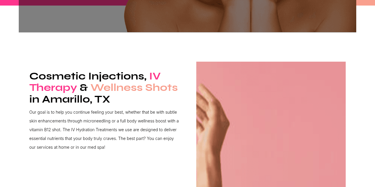 Beauti-Fill and Wellness homepage, an Amarillo med spa and concierge injector