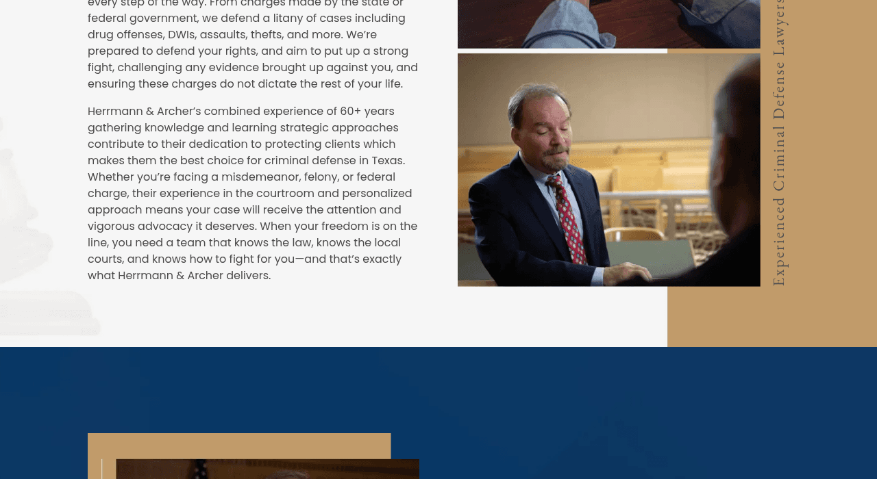 Herrmann & Archer lower page with attorney credentials and a contact form