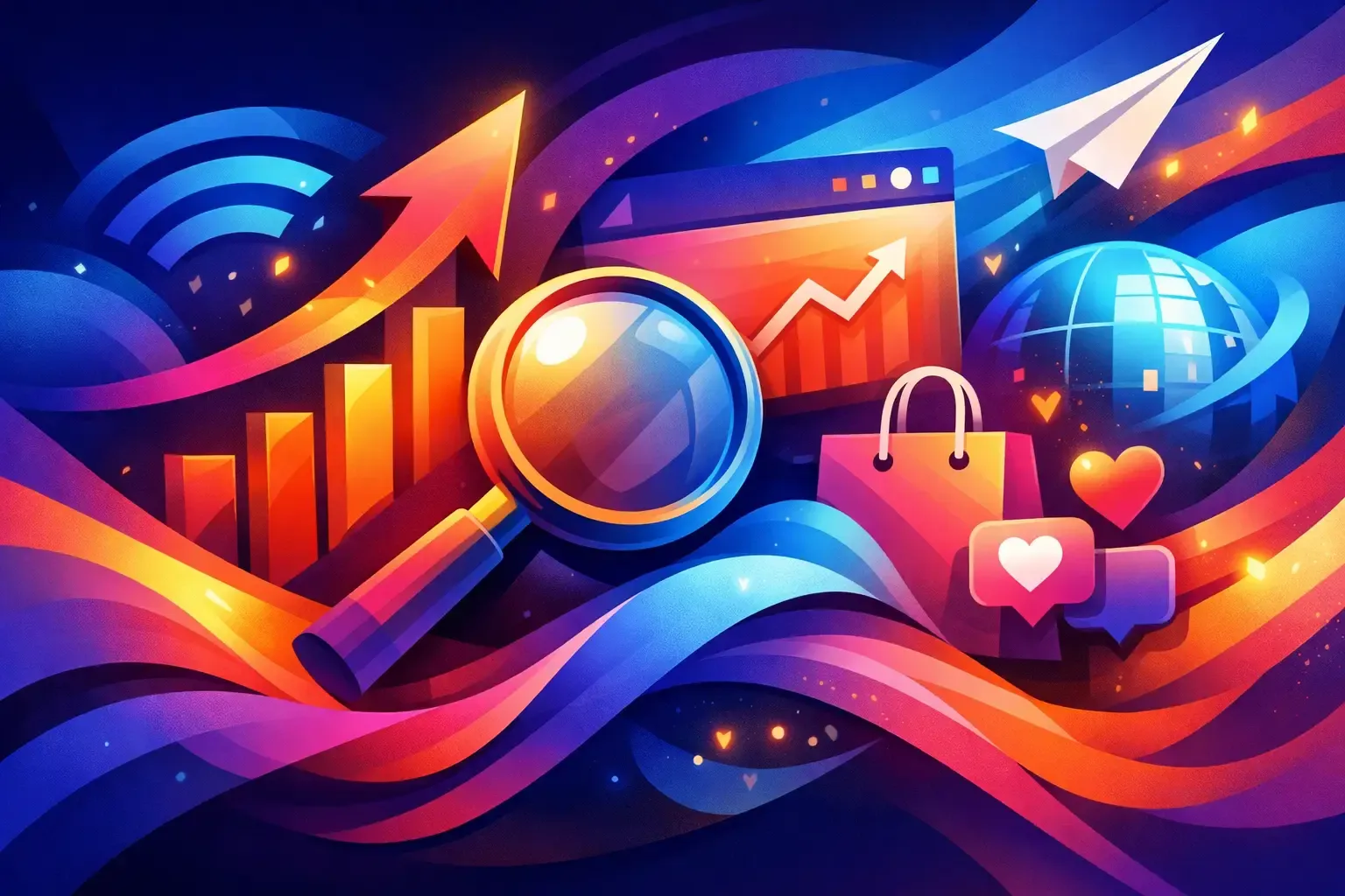 Increasing online visibility for a small business