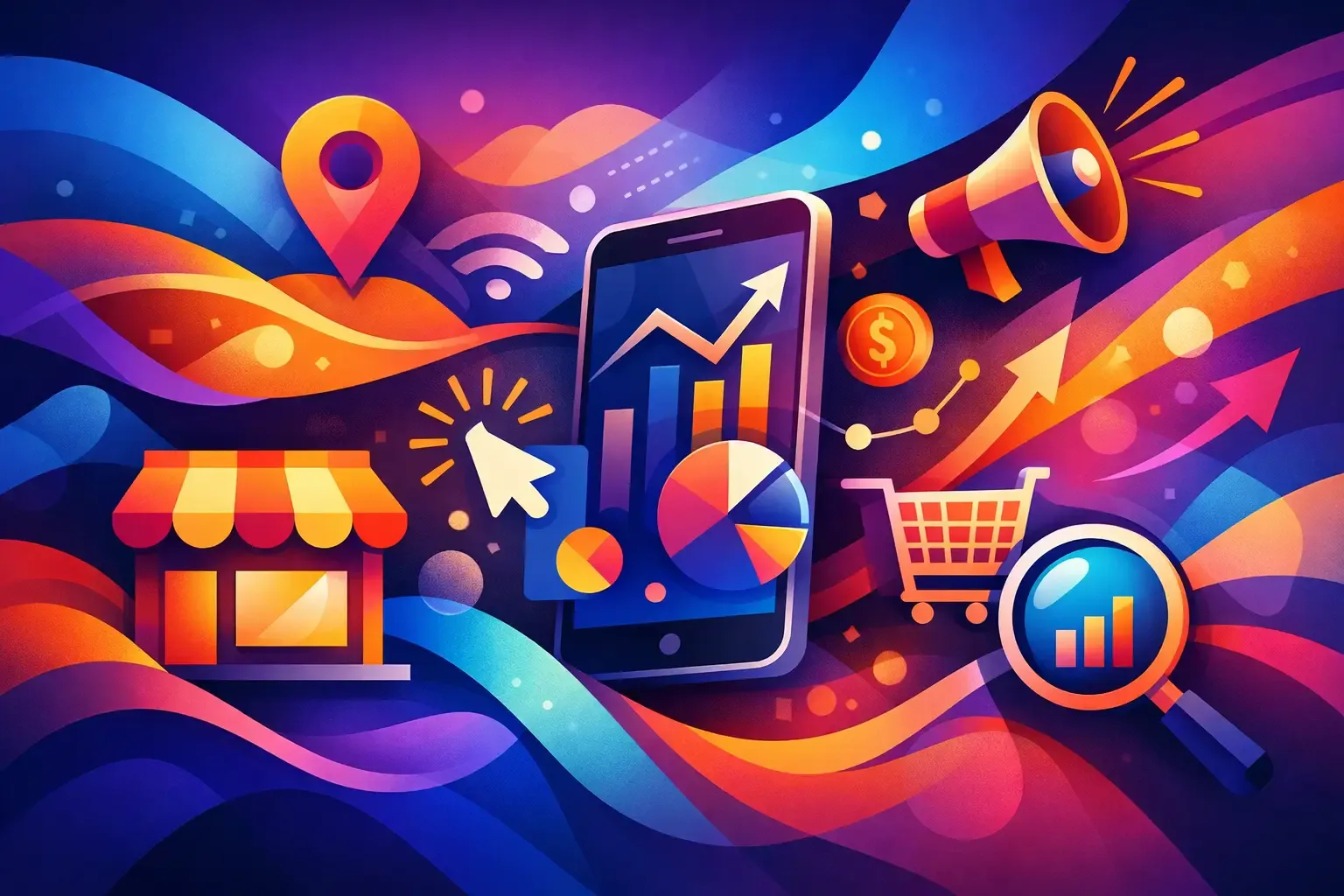 Online marketing solutions for a local business