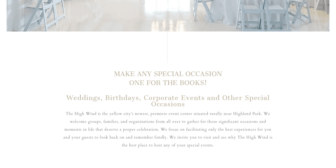 The Highwind of Amarillo homepage, an event venue built to prompt a tour request