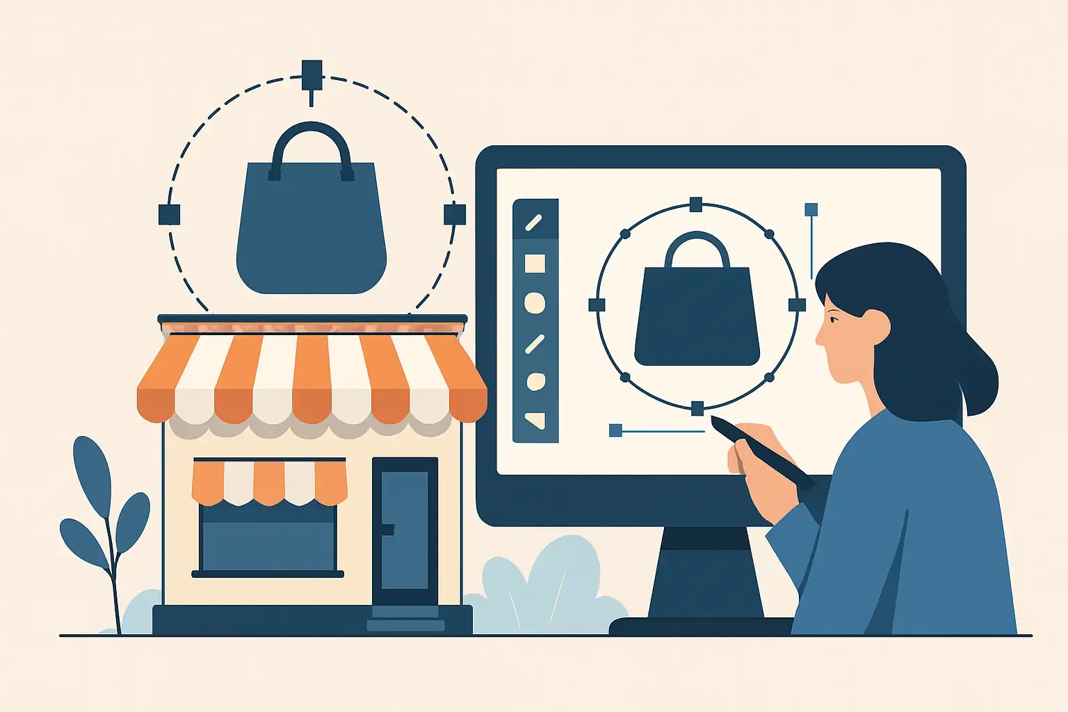 Branding a local shop through graphic design