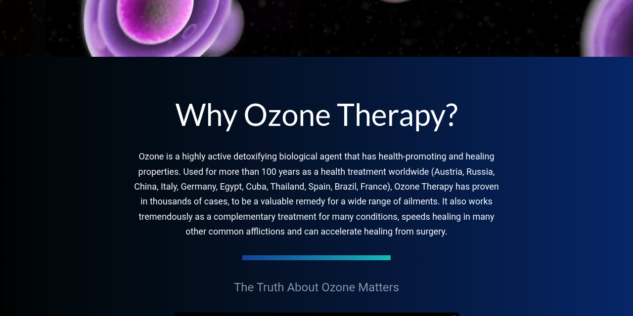 Advanced BioCell homepage explaining high dose ozone therapy