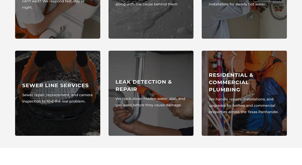 Jasper Plumbing lower page ending in a call to action