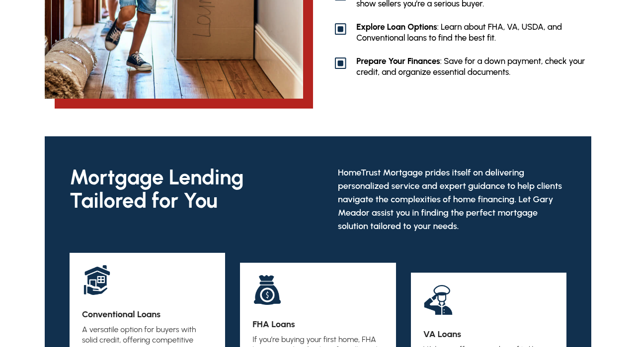 Loans by Gary lower page with the application call to action