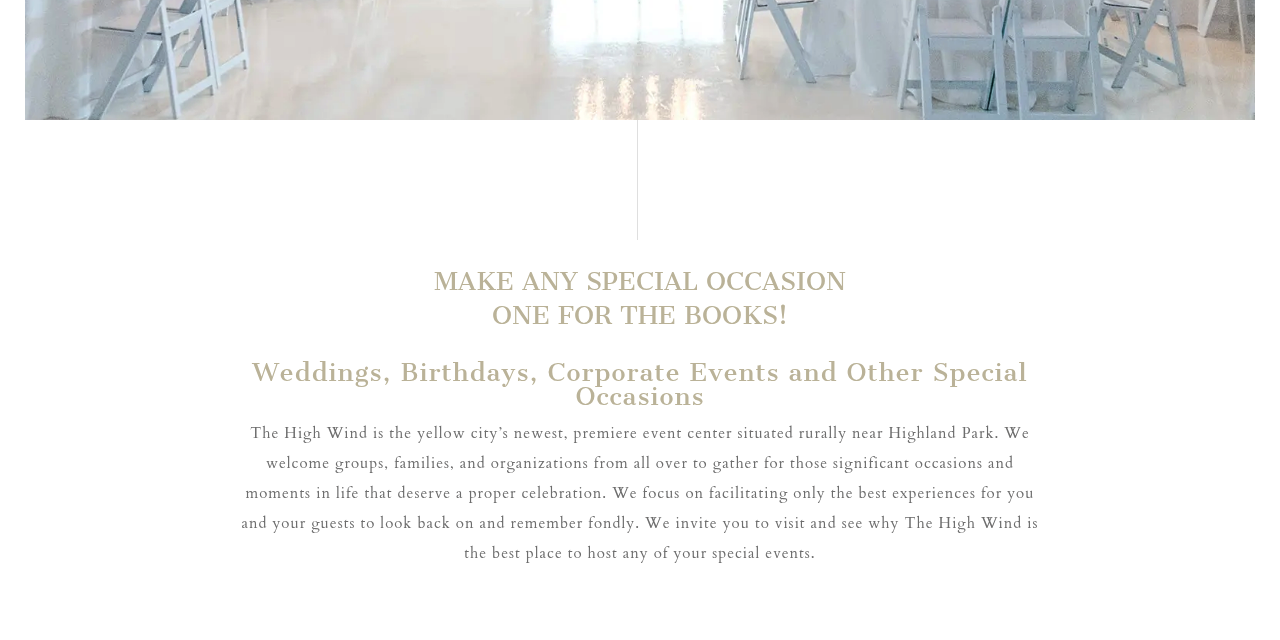 The Highwind of Amarillo homepage, an event venue built to prompt a tour request