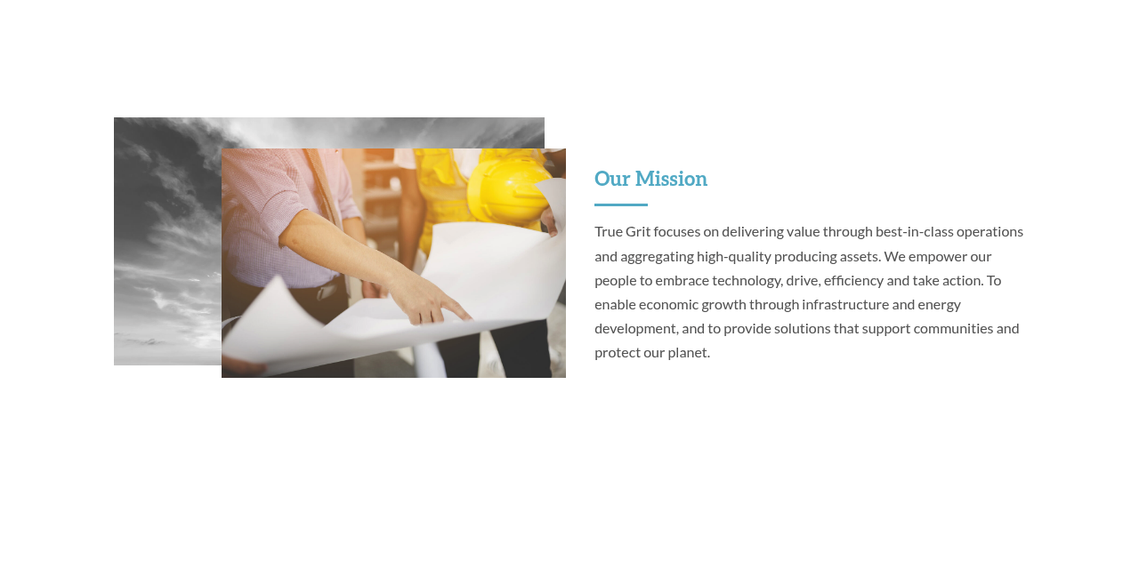 True Grit Industries homepage presenting its energy and industrial service lines