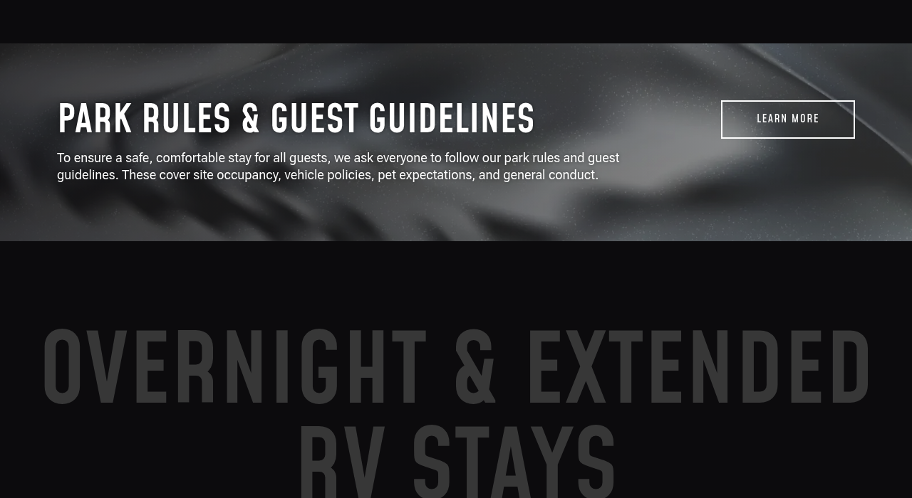 West TX Mustang RV Park lower page with the reservation call to action